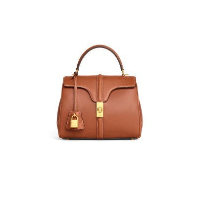 CELINE SMALL 16 BAG IN SATINATED CALFSKIN 188003BF9.03TN (23*19*10.5cm)